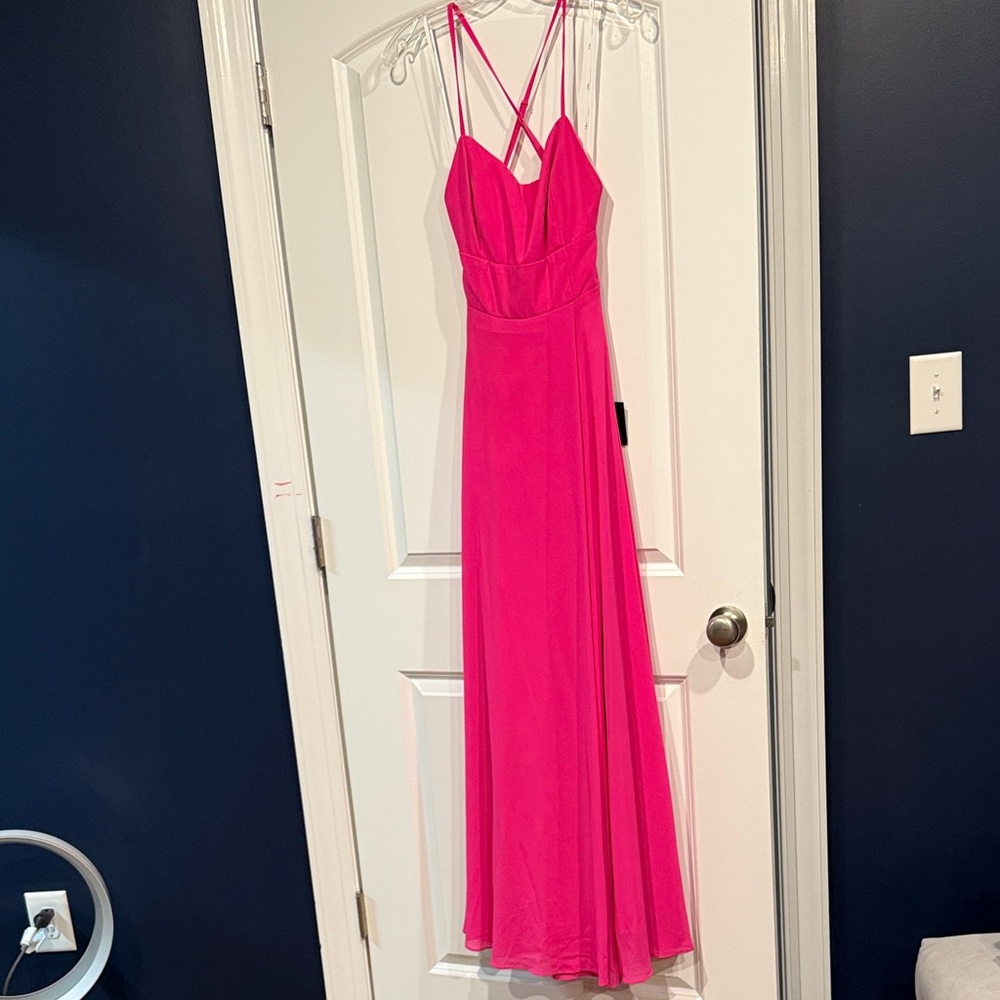Elegant Pink Maxi Dress